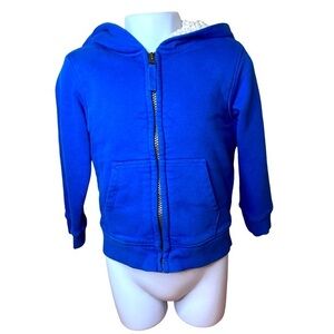 LAND'S END 2T Super Warm Line Blue Zip-Up Sweatshirt**